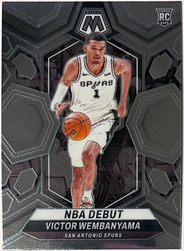 Victor Wembanyama 2023-24 Panini Mosaic NBA Debut Rookie Card (RC) #257 (San Antonio Spurs) Victor Wembanyama 2023-24 Panini Mosaic NBA Debut Rookie Card (RC) #257 (San Antonio Spurs)