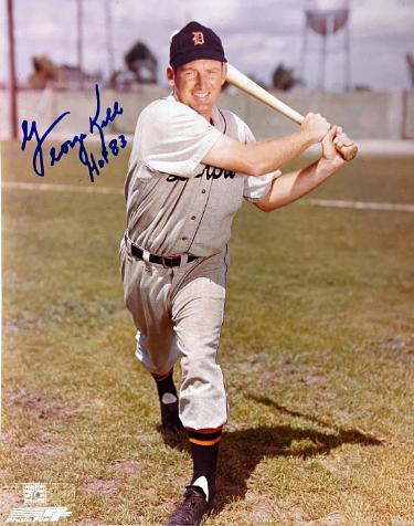 George Kell signed Detroit Tigers MLB Licensed 8x10 Photo HOF 83- COA/Show Ticket George Kell signed Detroit Tigers MLB Licensed 8x10 Photo HOF 83- COA/Show Ticket