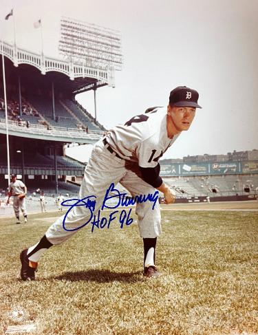 Jim Bunning signed Detroit Tigers MLB Licensed 8x10 Photo imperfect- COA/Show Ticket Jim Bunning signed Detroit Tigers MLB Licensed 8x10 Photo imperfect- COA/Show Ticket