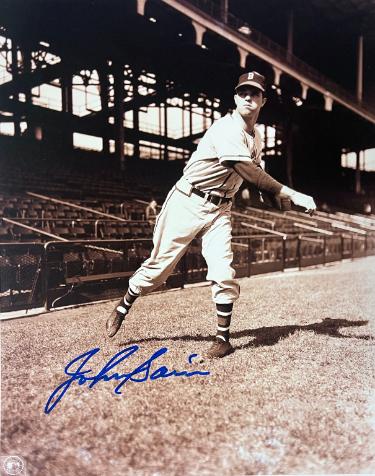 Johnny Sain signed Boston Braves Vintage Sepia Tone MLB Licensed 8x10 Photo imperfect- COA/CSA Show Ticket Johnny Sain signed Boston Braves Vintage Sepia Tone MLB Licensed 8x10 Photo imperfect- COA/CSA Show Ticket