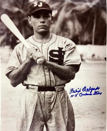Felix Delgado signed San Juan Senators B&W 8x10 Photo NY Cuban Stars- COA/CSA Show Ticket Felix Delgado signed San Juan Senators B&W 8x10 Photo NY Cuban Stars- COA/CSA Show Ticket