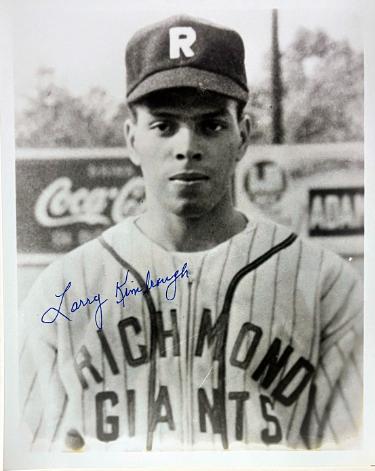 Larry Kimbrough signed Richmond Giants B&W 8x10 Photo- CSA COA/Show Ticket/Photo