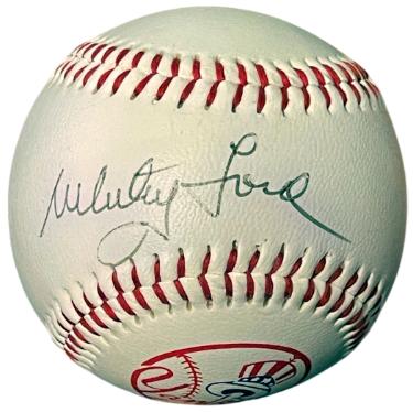 Whitey Ford signed MLB New York Yankees Logo Baseball- COA (HOF) Whitey Ford signed MLB New York Yankees Logo Baseball- COA (HOF)