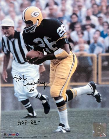 Herb Adderley signed Green Bay Packers NFL Licensed 8x10 Photo #26 HOF 80 imperfect- COA/Show Ticket Herb Adderley signed Green Bay Packers NFL Licensed 8x10 Photo #26 HOF 80 imperfect- COA/Show Ticket