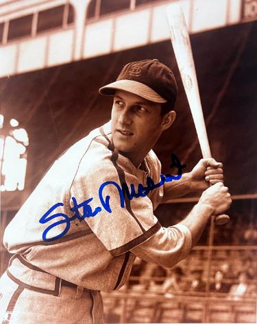 Stan Musial signed St. Louis Cardinals Vintage MLB Licensed 8x10 Sepia Photo- COA (HOF)