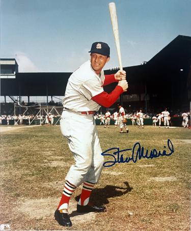 Stan Musial signed St. Louis Cardinals Vintage MLB Licensed 8x10 Photo- COA Stan Musial signed St. Louis Cardinals Vintage MLB Licensed 8x10 Photo- COA