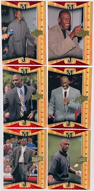 1999 Upper Deck Michael Jordan Athlete of the Century High Class HC1-6 Card Full Set