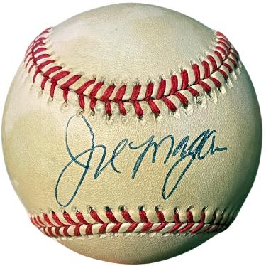 Joe Morgan signed RONL Rawlings Official National League Baseball toned- COA (Cincinnati Reds/HOF)