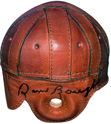 Sam/Sammy Baugh Signed Vintage 1930s-1940s Leather Glory Mini Helmet- Beckett Review (HOF/TCU/Washington/Rare)