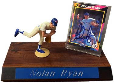 Nolan Ryan Signed 1992 Kenner Starting Lineup Baseball Greats Texas Rangers Trading Card #34/SLU Figure/Display Beckett Review