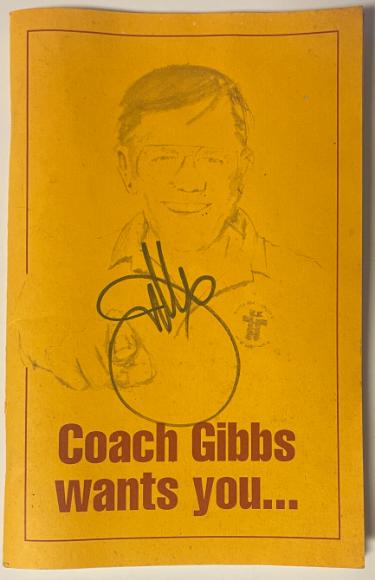 Joe Gibbs signed 1992 Youth For Tomorrow 7th Annual County Fair Booklet  COA (Coach/HOF/Washington/YFT)