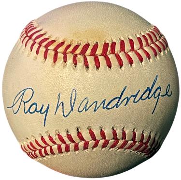 Ray Dandridge signed ROAL Rawlings Official American League Baseball minor tone- COA (Millers/Cubans)