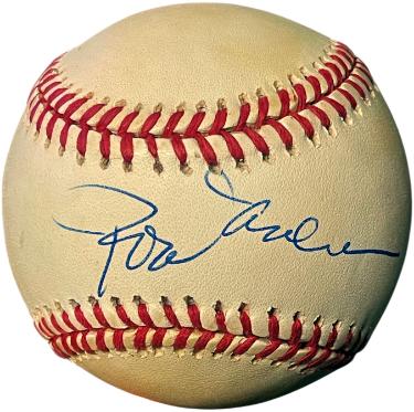 Rod Carew signed Official Rawlings ROAL American League Baseball toned- COA (Minnesota Twins/HOF)