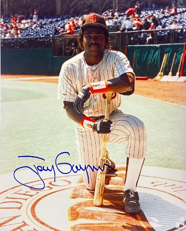 Tony Gwynn signed San Diego Padres MLB Licensed 8x10 Photo imperfect- COA (HOF)
