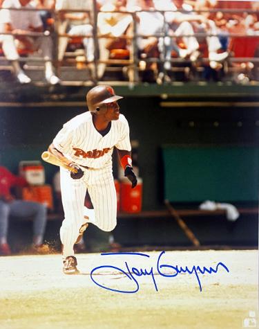 Tony Gwynn signed San Diego Padres MLB Licensed 8x10 Photo imperfect- COA (HOF)