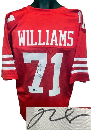 Trent Williams signed San Francisco Red Custom Stitched Pro Style Football Jersey XL- Beckett Authentication #AD19346
