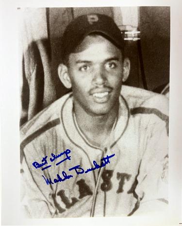 Mahlon Duckett signed Philadelphia Stars Negro League 8x10 Photo imperfect- COA