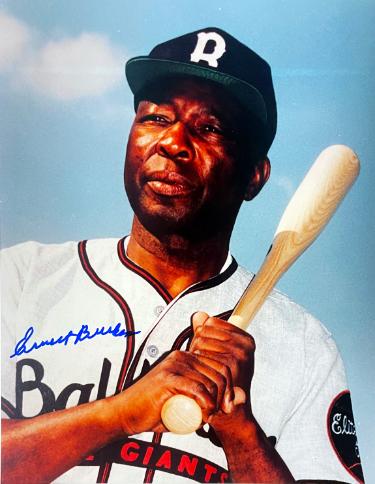 Ernest Burke signed Baltimore Elite Giants Negro League 8x10 Photo imperfect- COA