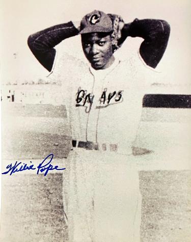 Willie Pope signed Homestead Grays Negro League 8x10 Photo imperfect- COA/CSA Show Ticket/Photo