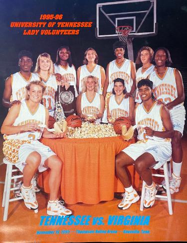 1995-96 Lady Vols 11x14 Promo Photo vs Virginia 11/19/1995 imperfect
