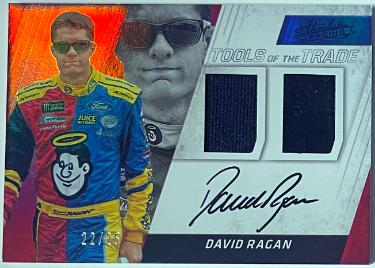 David Ragan signed 2017 Absolute Tools of the Trade Race Used On Card Auto /25