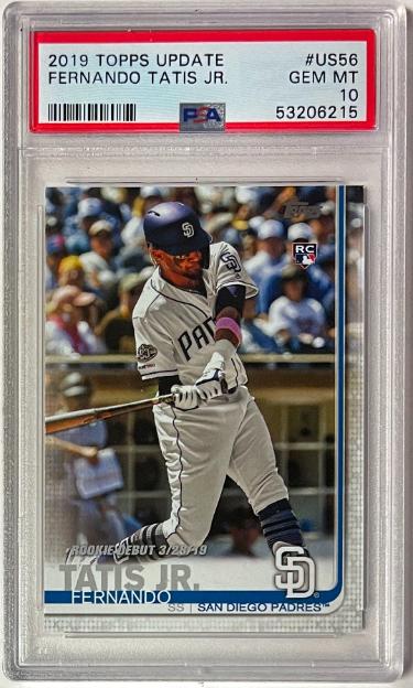 Fernando Tatis, Jr. 2019 Topps Update Rookie Card #US56- PSA Graded 10 Gem Mint (San Diego Padres)