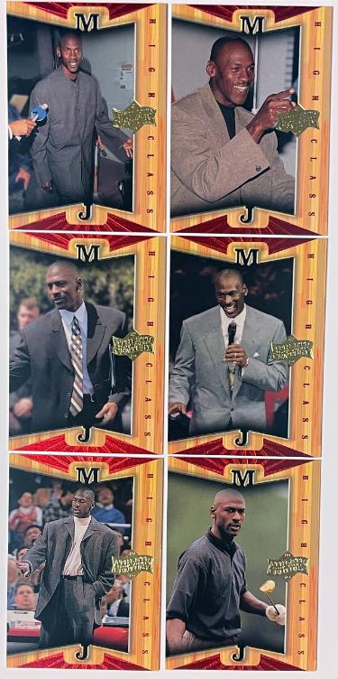 1999 Upper Deck Michael Jordan Athlete of the Century High Class HC1-6 Card Full Set
