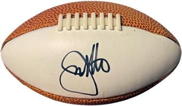 Joe Gibbs signed Plastic Mini Football (5.5 inch)- COA (Washington/COACH/HOF)