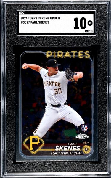 Paul Skenes 2024 Topps Chrome Update Rookie Card (RC) #USC27- SGC Graded 10 Gem Mint (Pittsburgh Pirates)