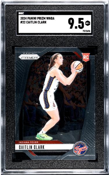 Caitlin Clark 2024 Panini Prizm WNBA Rookie Card (RC) #22- SGC Graded 9.5 Mint+ (Indiana Fever)