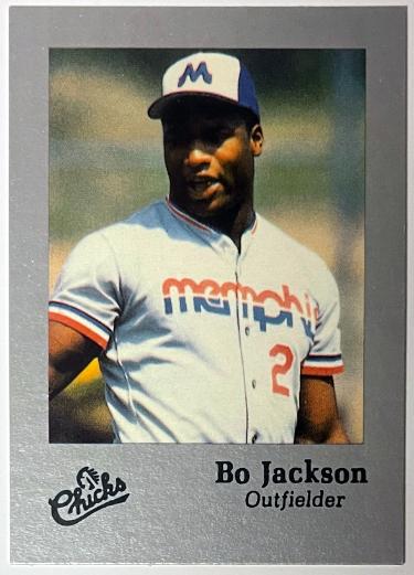 Bo Jackson 1986 Memphis Chicks Silver Minor League Rookie (RC) Card #28