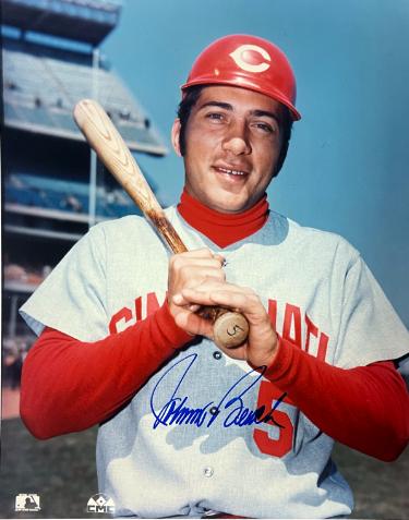 Johnny Bench signed Cincinnati Reds MLB Licensed 8x10 Photo- Tuff Stuff COA (HOF/Big Red Machine)