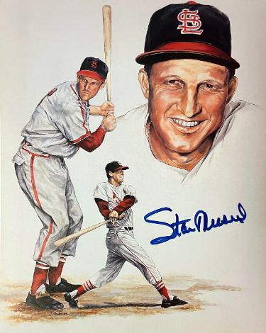 Stan Musial signed St. Louis Cardinals 8x10 Photo- COA (HOF/Stan the Man)