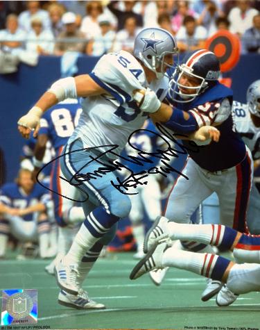 Randy White signed Dallas Cowboys NFL Licensed 8x10 Photo HOF 94- COA/Show Ticket
