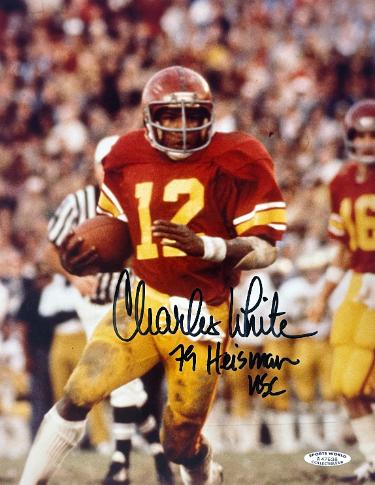 Charles White signed USC Trojans 8x10 Photo 79 Heisman- Sports World Authentication #A47638