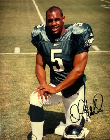Donovan McNabb signed Philadelphia Eagles 8x10 Photo imperfect- Tuff Stuff COA/Show Ticket