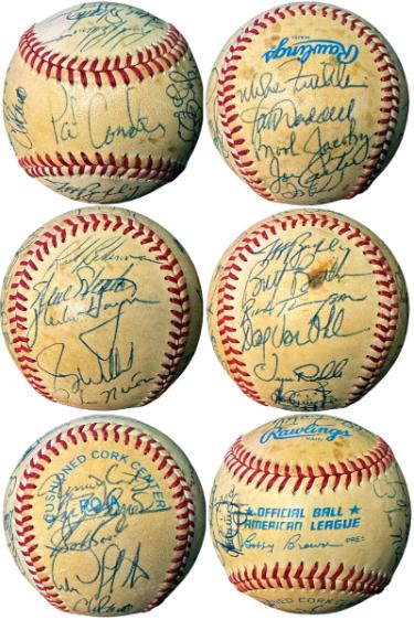 1985 Cleveland Team Signed ROAL Rawlings Baseball -22 Sigs  JSA LOA (Corales/Joe Carter/Bonds/Nixon/Jacoby/Butler/Ruhle)