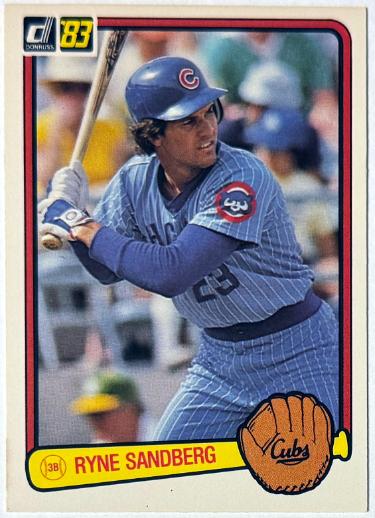 Ryne Sandberg 1983 Donruss Rookie Card (RC) #277 (Chicago Cubs/HOF)
