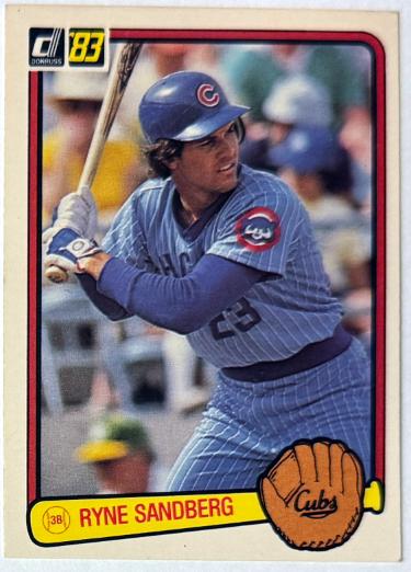 Ryne Sandberg 1983 Donruss Rookie Card (RC) #277 (Chicago Cubs/HOF)