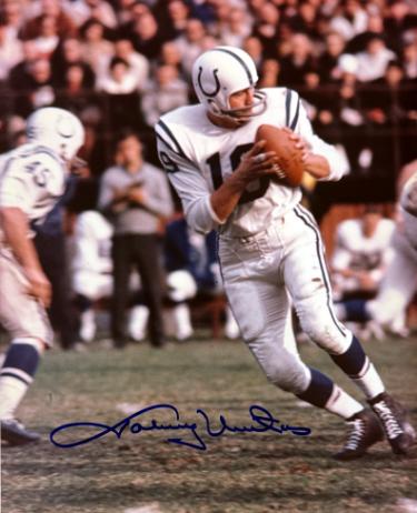Johnny Unitas signed Baltimore Colts NFL Licensed 8x10 Photo- NFL Alumni, Inc. LOA (HOF)