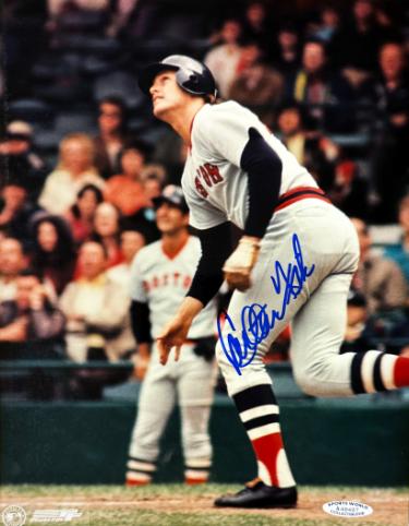 Carlton Fisk signed Boston Red Sox MLB Licensed 8x10 Photo minor dings- Sports World Collectibles #A13545/COA