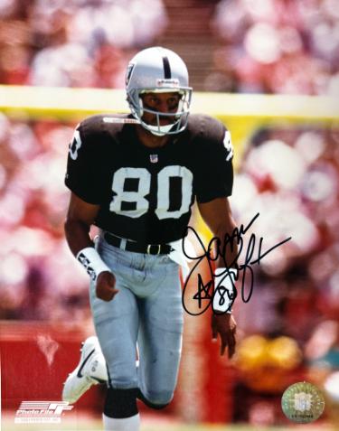 James Lofton signed Los Angeles Raiders NFL Licensed 8x10 Photo #80 minor dings- COA (HOF)
