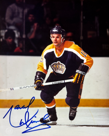 Marcel Dionne signed Los Angeles Kings 8x10 Photo imperfect- COA (HOF)