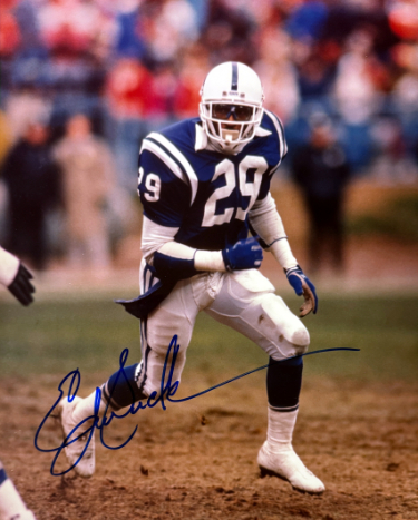Eric Dickerson signed Indianapolis Colts 8x10 Photo minor dings- NFL Alumni LOA (HOF)