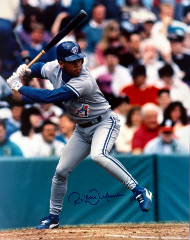 Roberto Alomar signed Toronto Blue Jays 8x10 Photo minor dings- Tuff Stuff COA (HOF/10GG)