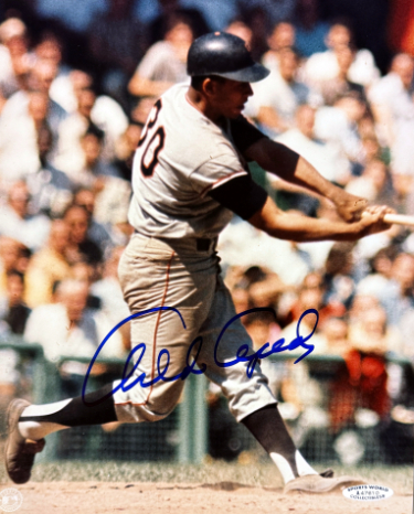 Orlando Cepeda signed San Francisco Giants MLB Licensed 8x10 Photo- Sports World Collectibles #A47610/COA (HOF)