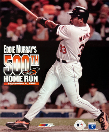 Eddie Murray 500th Home Run Baltimore Orioles MLB Licensed 8x10 Photo 9/6/96 minor dings