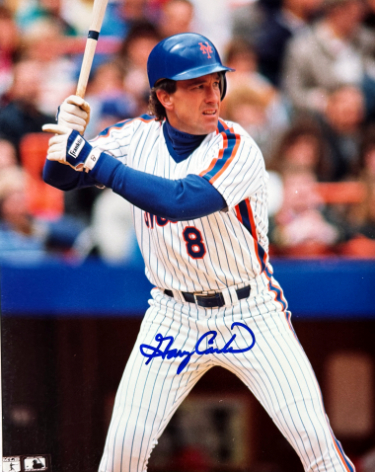 Gary Carter signed New York Mets MLB Licensed 8x10 Photo minor dings- Stacks of Plaques COA (HOF)