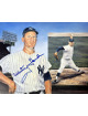 Whitey Ford signed New York Yankees Collage 8x10 Photo minor dings- Tuff Stuff COA/Show Ticket (HOF)