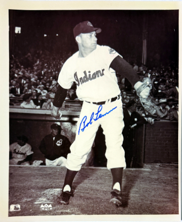 Bob Lemon signed Cleveland MLB Licensed 8x10 Photo minor dings- Tuff Stuff COA (HOF)